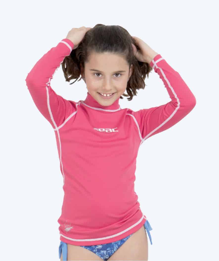 SEAC UV-trøye til barn - T-Sun Long - Rosa/hvit