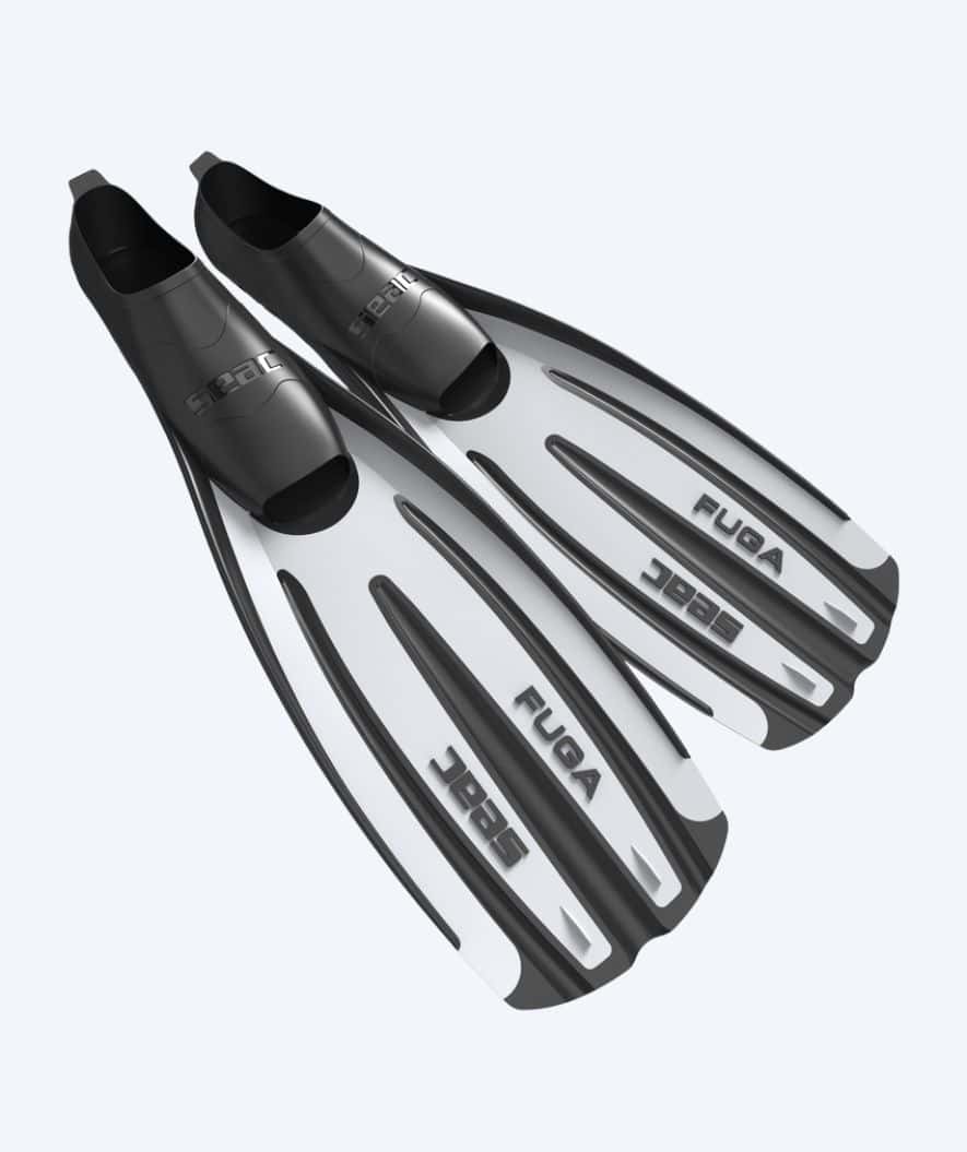 SEAC dykkerføtter til voksne - Fuga - Hvit/svart