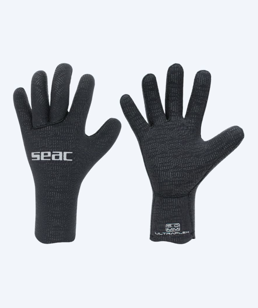 SEAC dykkerhansker til voksne - Ultraflex 5 MM - Svart