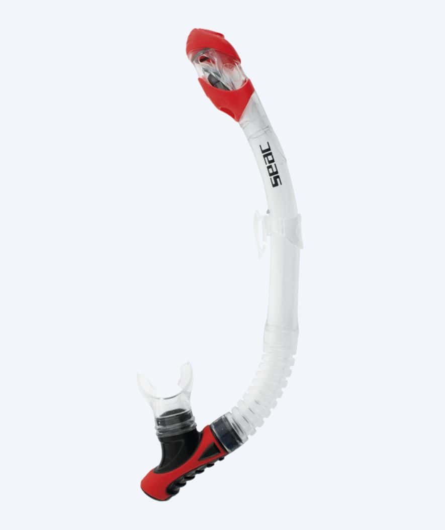 SEAC full-dry snorkel til voksne - Reverse - Hvit/rød