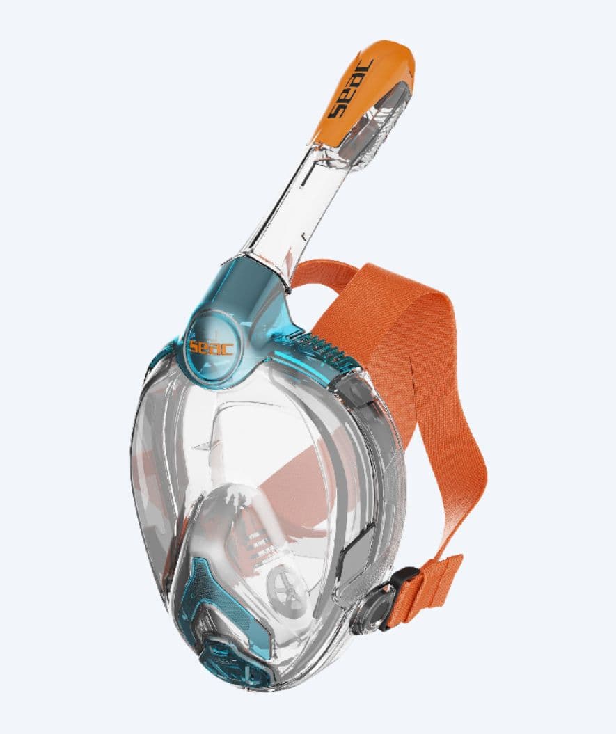SEAC full face dykkemaske til barn - Libera Junior - Oransje/blå
