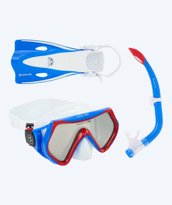 Aqualung snorkelsett til barn - Hero - Hvit/blå