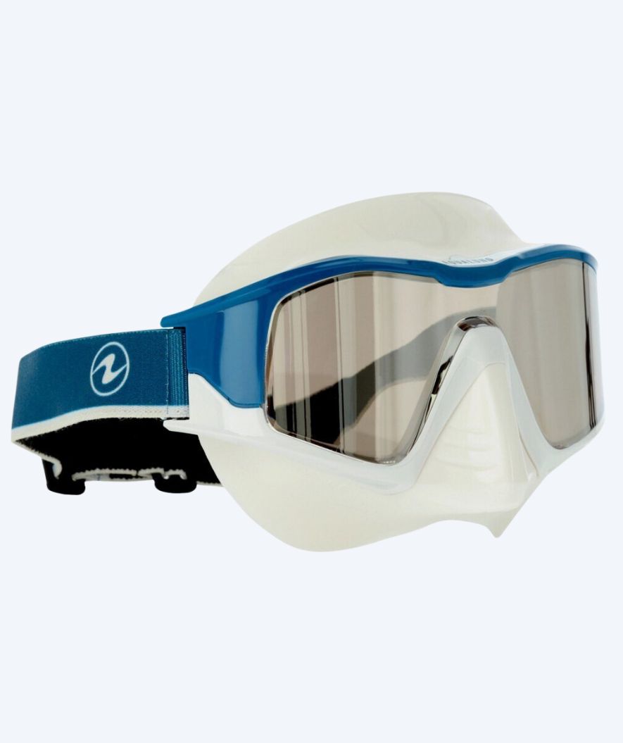 Aqualung dykkemaske til voksne - Vita - Mørkeblå/hvit (Smoke linse)