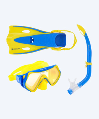 Aqualung snorkelsett til barn - Hero - Gul/blå