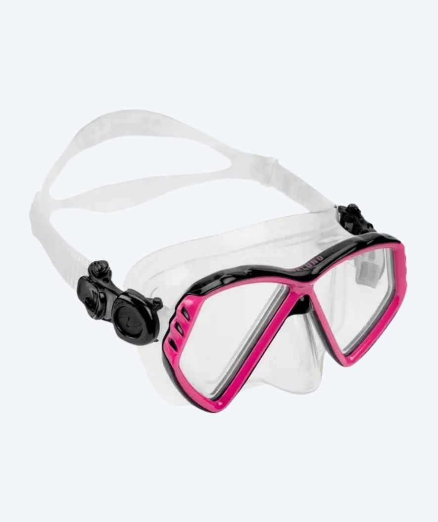 Aqualung dykkemaske til barn (4-12) - Cub - Svart/rosa