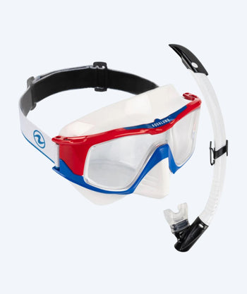 Aqualung Combo snorkelsett til junior - Vita - Hvit/svart