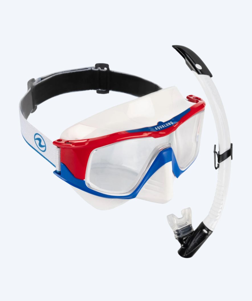 Aqualung Combo snorkelsett til junior - Vita - Hvit/svart