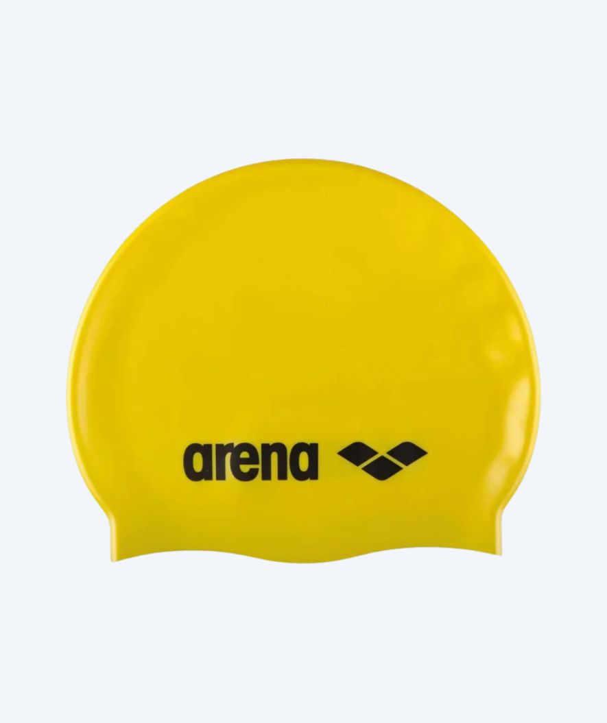 Arena badehette til junior (6-12) - Classic Silicone - Gul/svart