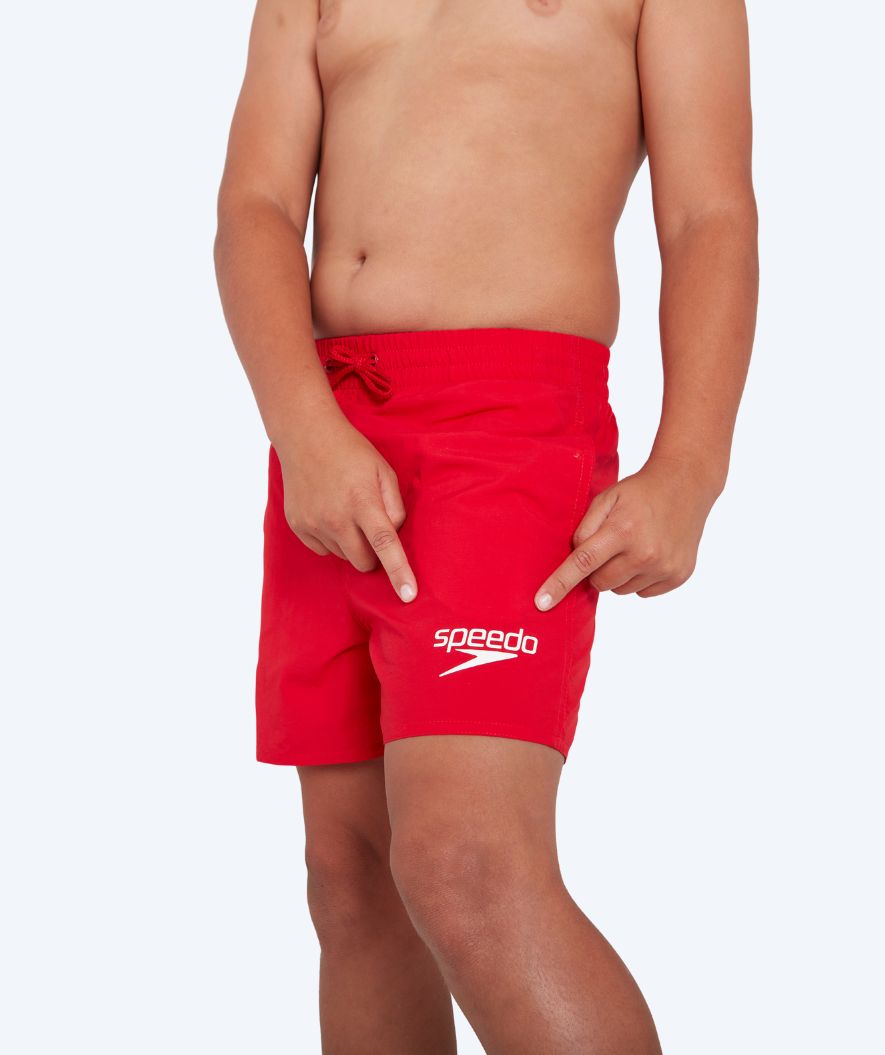 Speedo badeshorts til gutter - Essential - Rød