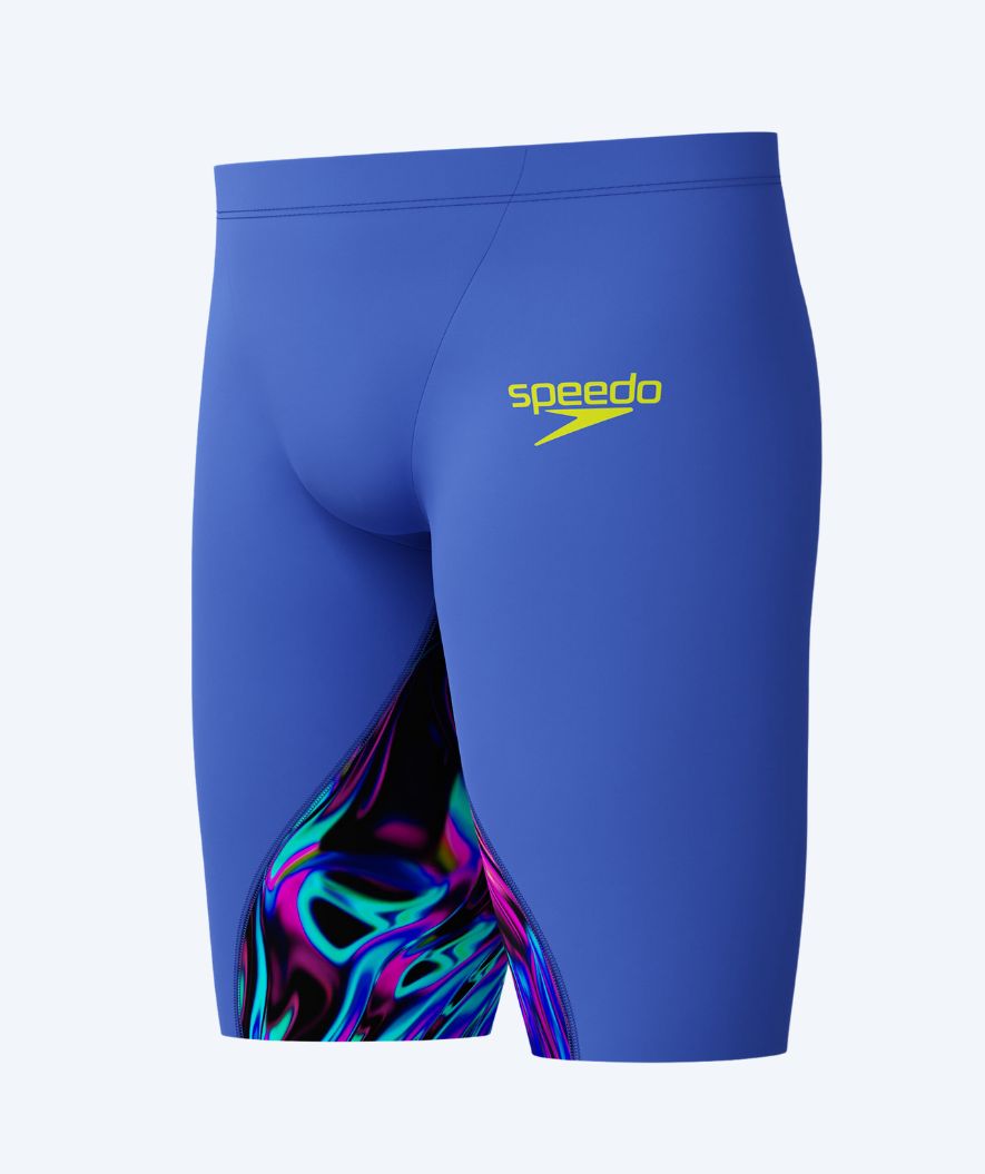 Speedo konkurransebukser til gutter - LZR Ignite - Blå/multifarget