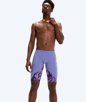 Speedo konkurransebukser til menn - LZR Ignite - Lilla/Gul