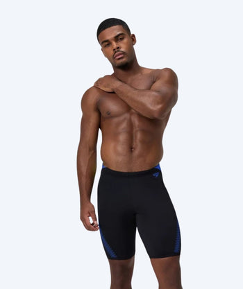 Speedo lange badebukser til menn - Hyperboom Splice - Svart/mørkblå