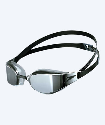 Speedo Elite svømmebriller - Fastskin Hyper Elite Mirror - Svart/grå