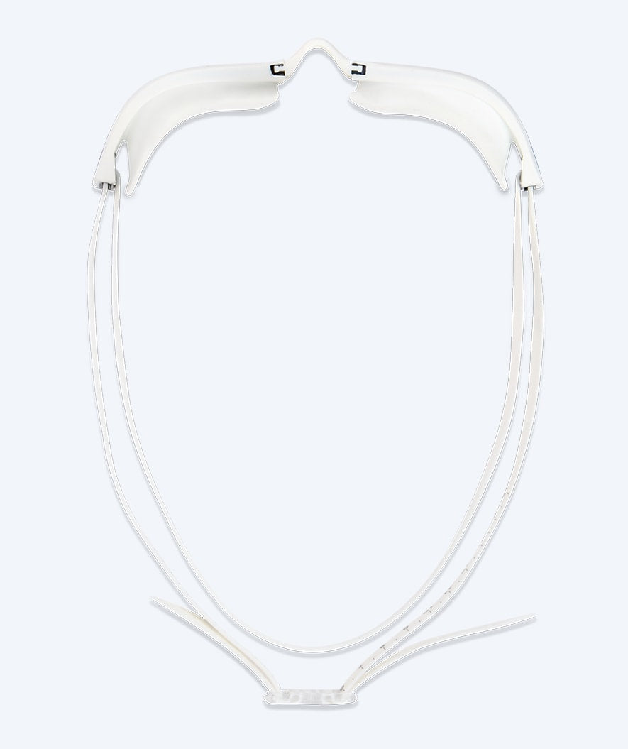 Watery Elite svømmebriller - Storm Racer Mirror - Hvit/gull