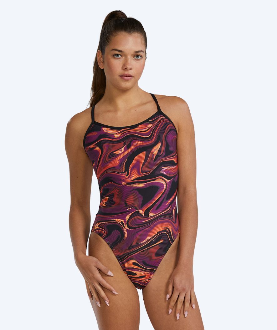 TYR badedrakt til damer - Durafast Elite Trinityfit - Svart/gull