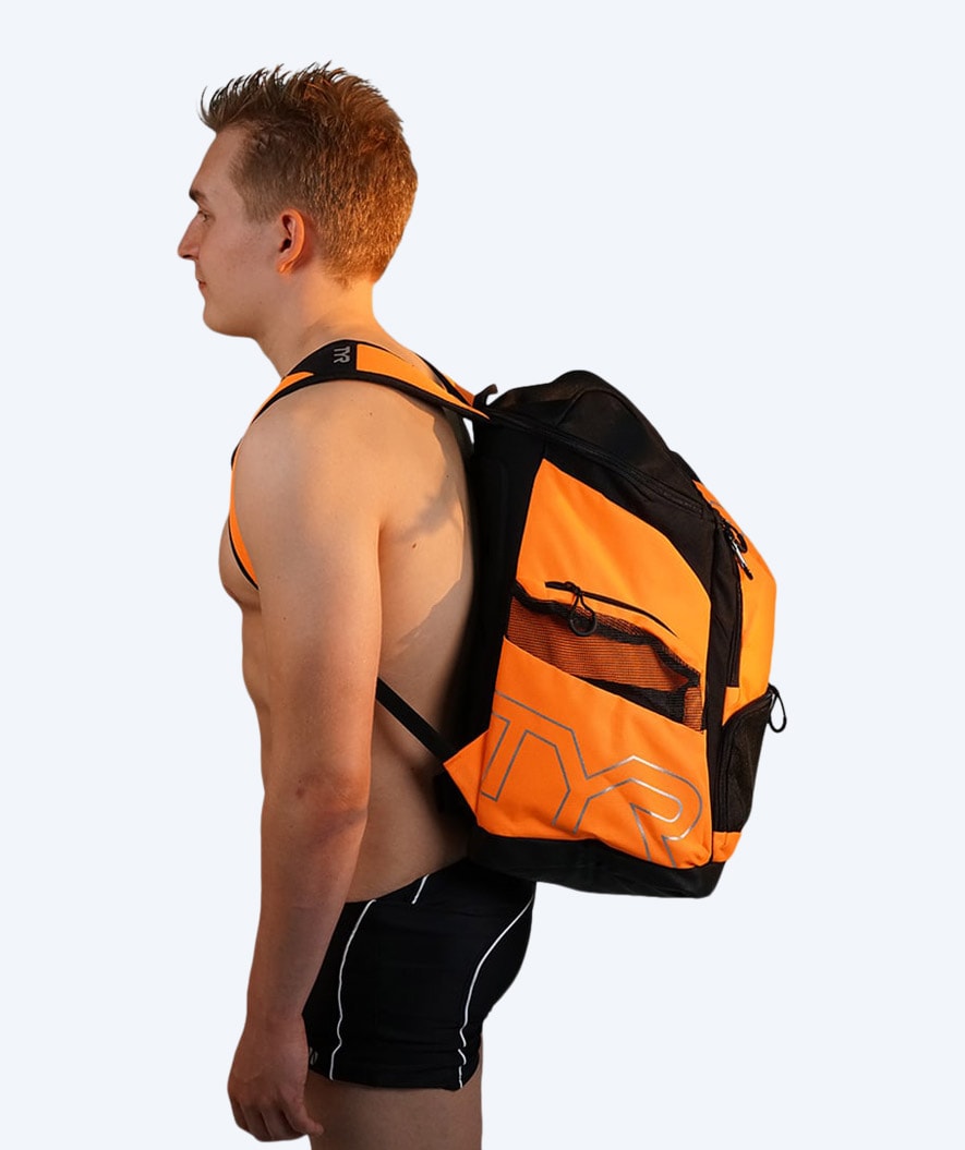 TYR svømmesekk - Alliance Team 45L - Blå/hvit