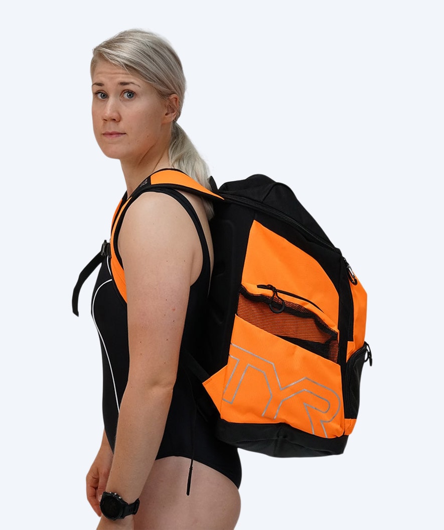 TYR svømmesekk - Alliance Team 45L - Blå/hvit