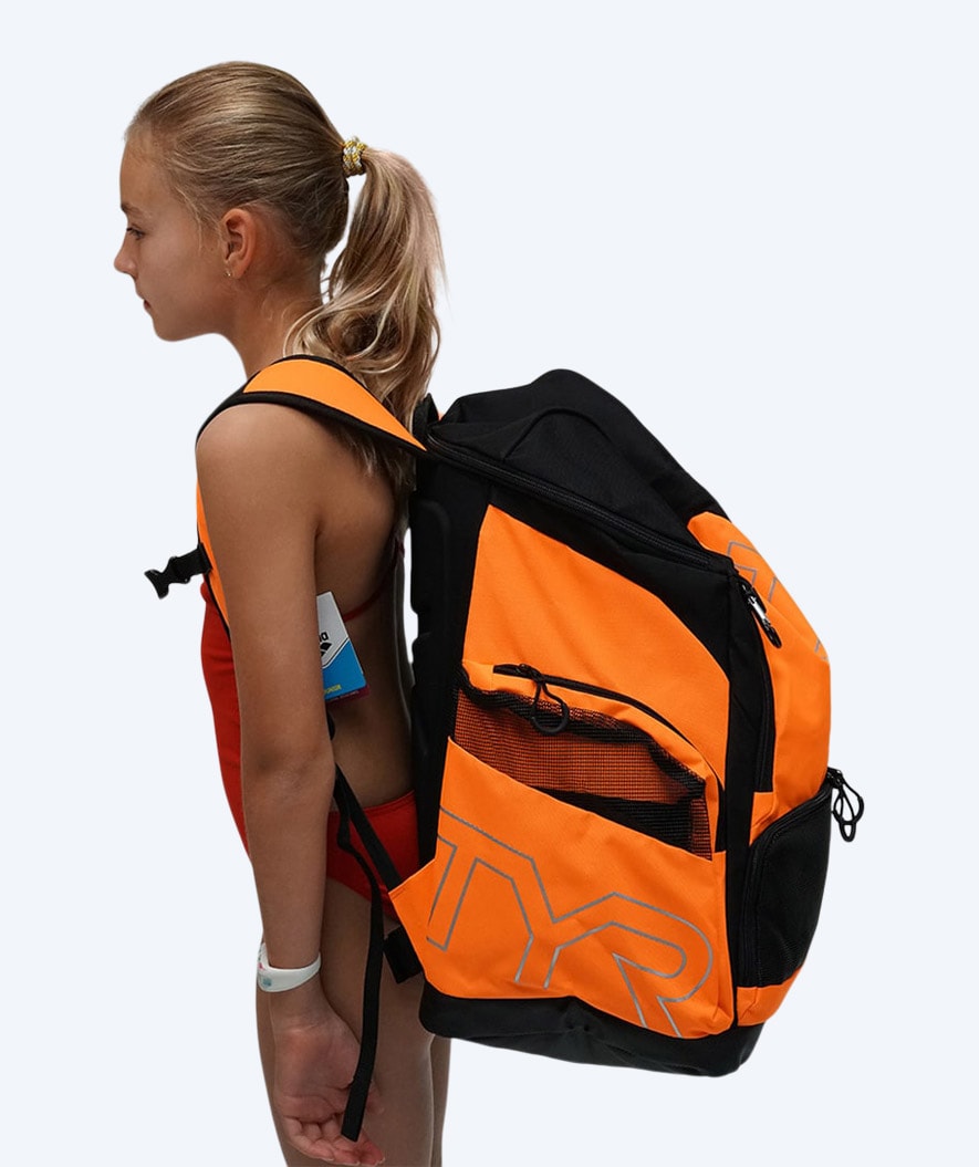 TYR svømmesekk - Alliance Team 45L - Blå/hvit