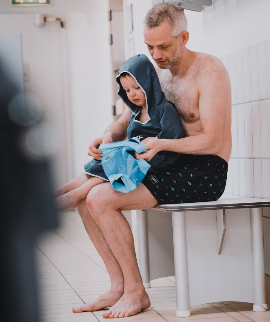 Watery bleiebadebukser til barn - Neoprene Swim Nappy - Atlantic Blue
