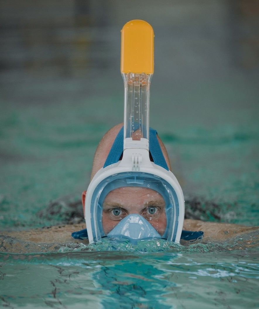 Watery full face snorkelmaske til voksne - Oxygen - Svart