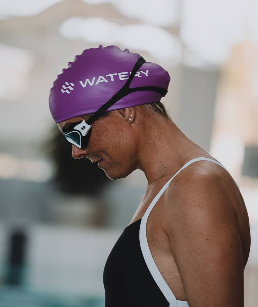 Watery mosjons svømmebriller - Raven Mirror - Svart/hvit