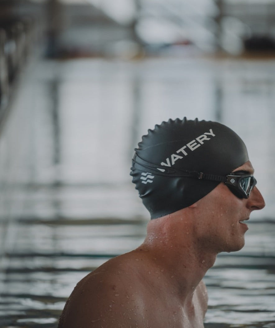 Watery badehette (fra 10 år) - Signature - Svart