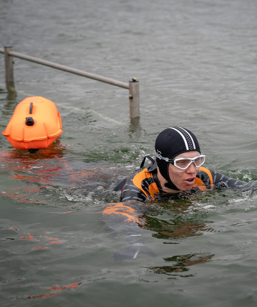 Watery svømmebøye - Swim Buoy & Dry Bag 28L - Oransje