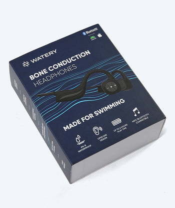 Watery vanntette øretelefoner - Bone MP3 - Svart