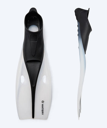 Watery dykkerføtter til voksne - Breeve Longtail - Svart/hvit