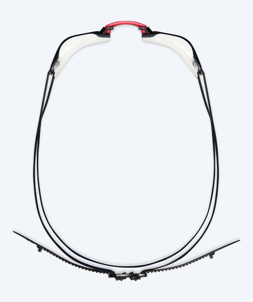 Watery konkurranse svømmebriller - Brooks Mirror - Hvit/sølv