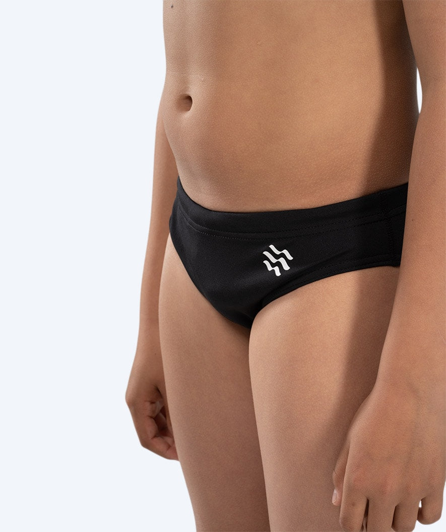 Watery trekantede badebukser til gutter - Budgie Eco - Svart