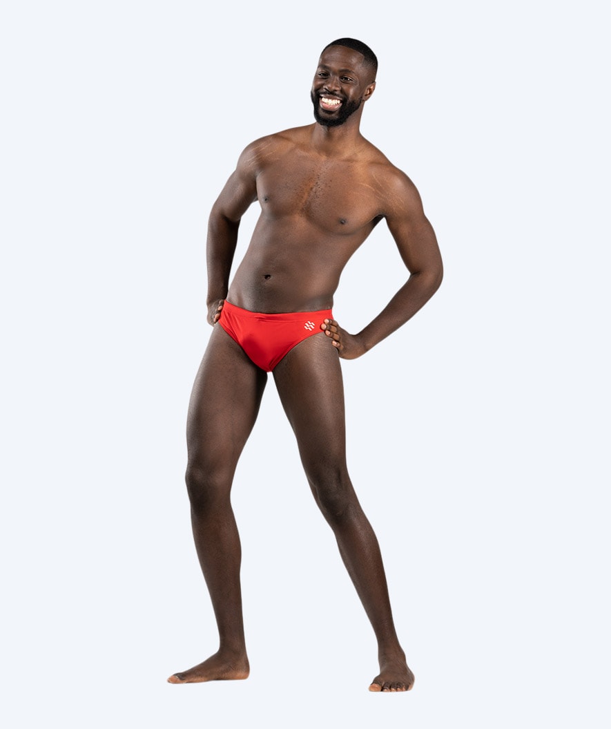 Watery trekantede badebukser til menn - Budgie Eco - Rød