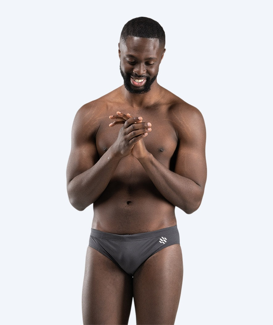 Watery trekantede badebukser til menn - Budgie Eco - Grå