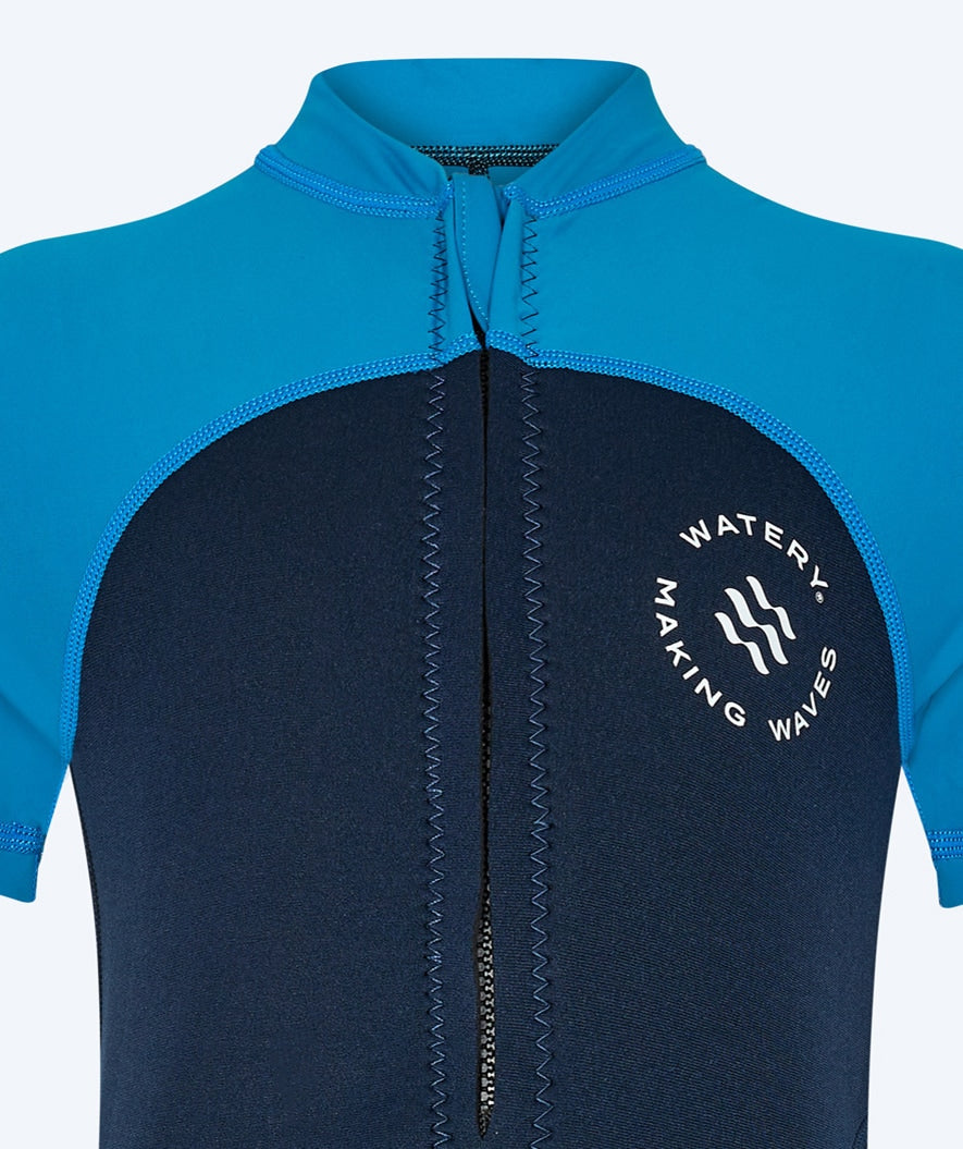 Watery UV våtdrakt til barn - Calypso Shorty - Mørkeblå