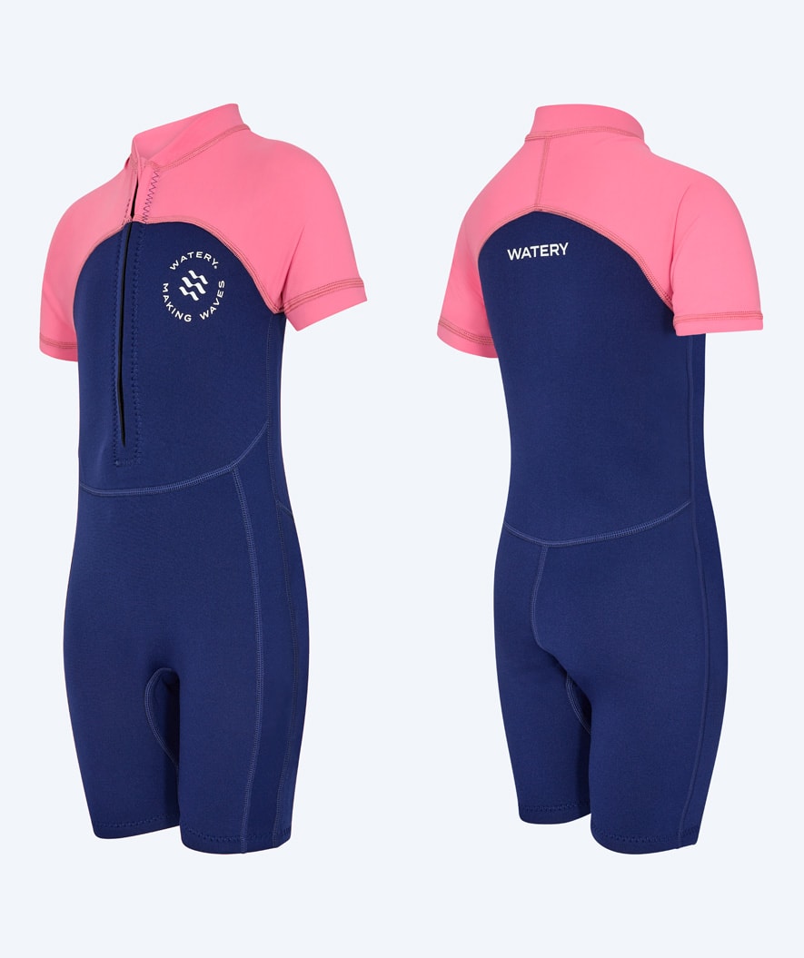 Watery UV-våtdrakt til barn - Calypso Shorty - Rosa