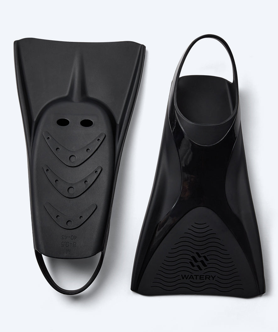 Watery svømmeføtter - Cardinal Powerfin Pro - Svart