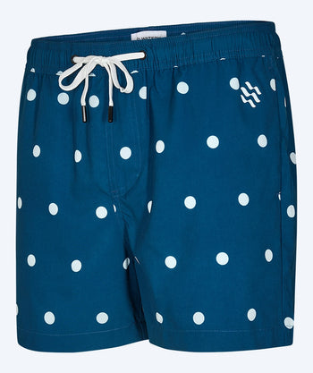 Watery badeshorts til menn - Clifford Eco - Mørkeblå/hvit