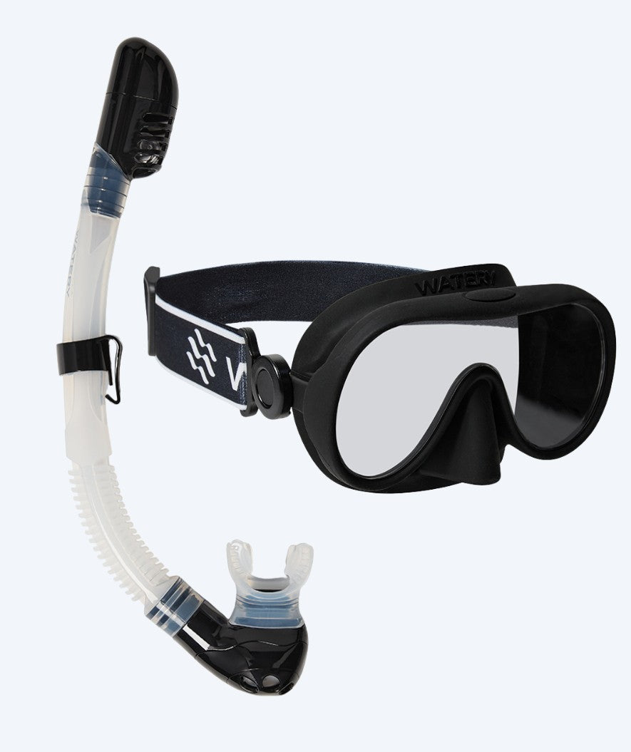 Watery Combo snorkelsett til barn (4-10) - Alton - Svart