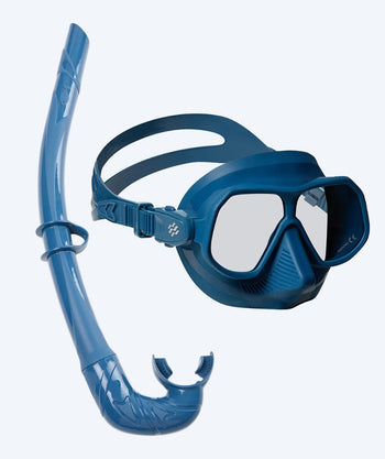 Watery Combo snorkelsett til voksne - Oceana/Cliff - Mørkeblå/Blå