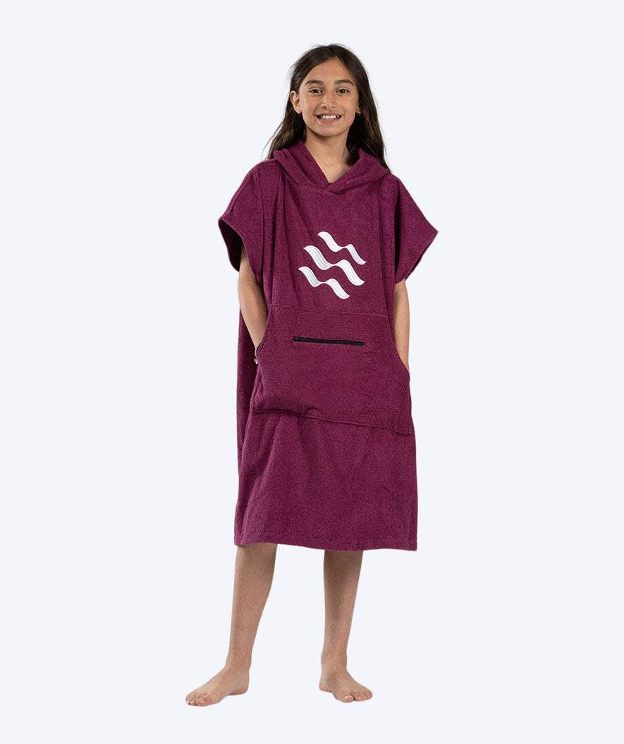 Watery badeponcho til junior (6-15) - Bomull - Lilla