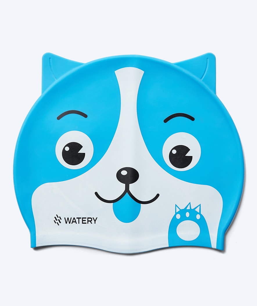 Watery badehette til barn - Dashers - Cat (Lyseblå)