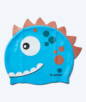 Watery badehette til barn - Dashers - Dino (Lyseblå)