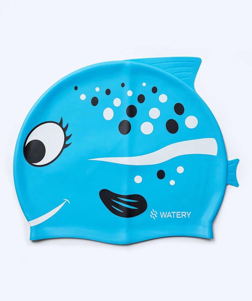 Watery badehette til barn - Dashers - Fish (Lyseblå)