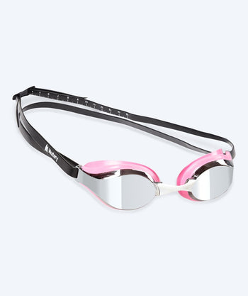 Watery Elite svømmebriller - Poseidon Mirror - Rosa/sølv