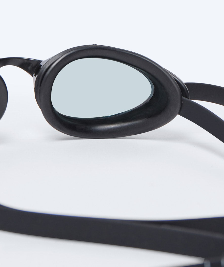 Watery Elite svømmebriller - Poseidon Ultra Mirror - Svart/sølv