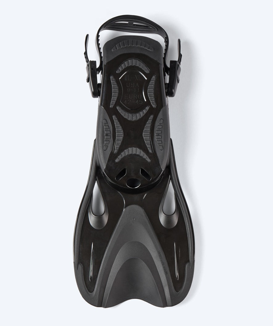 Watery korte svømmeføtter - Fisher - Svart