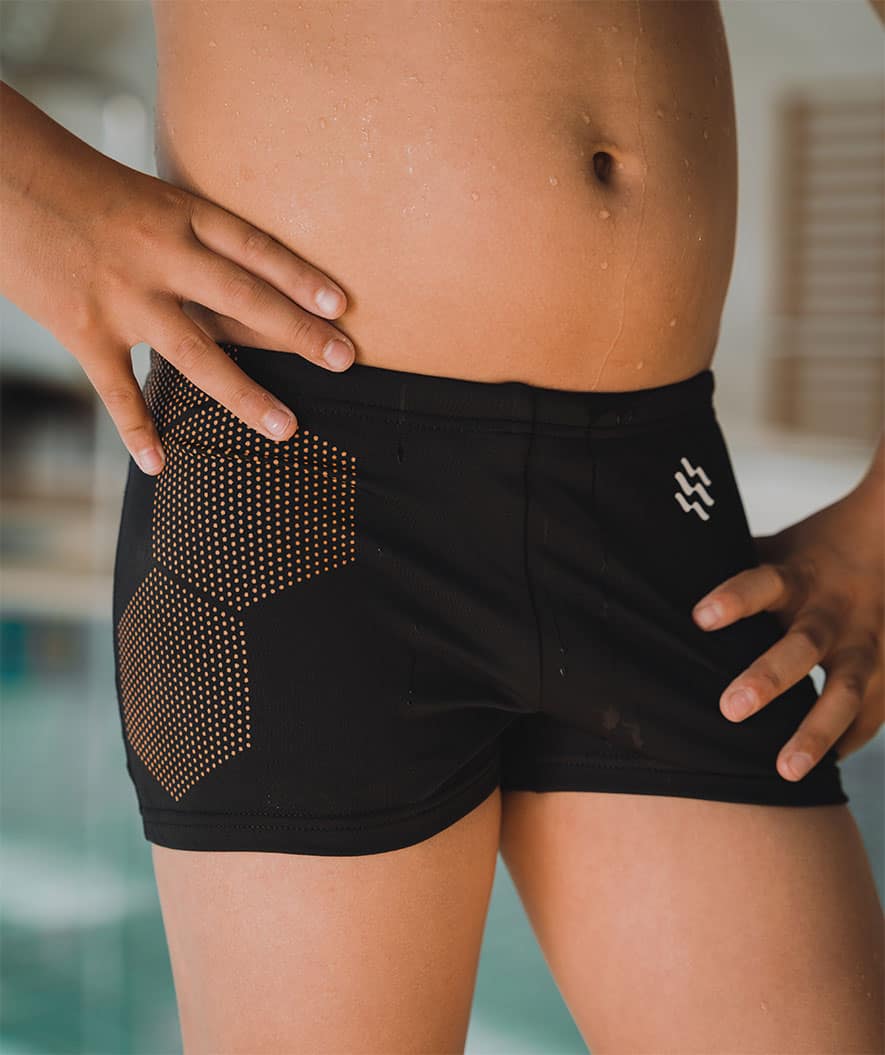 Watery aquashorts til gutter - Flaming Vegas Eco - Orange Corner