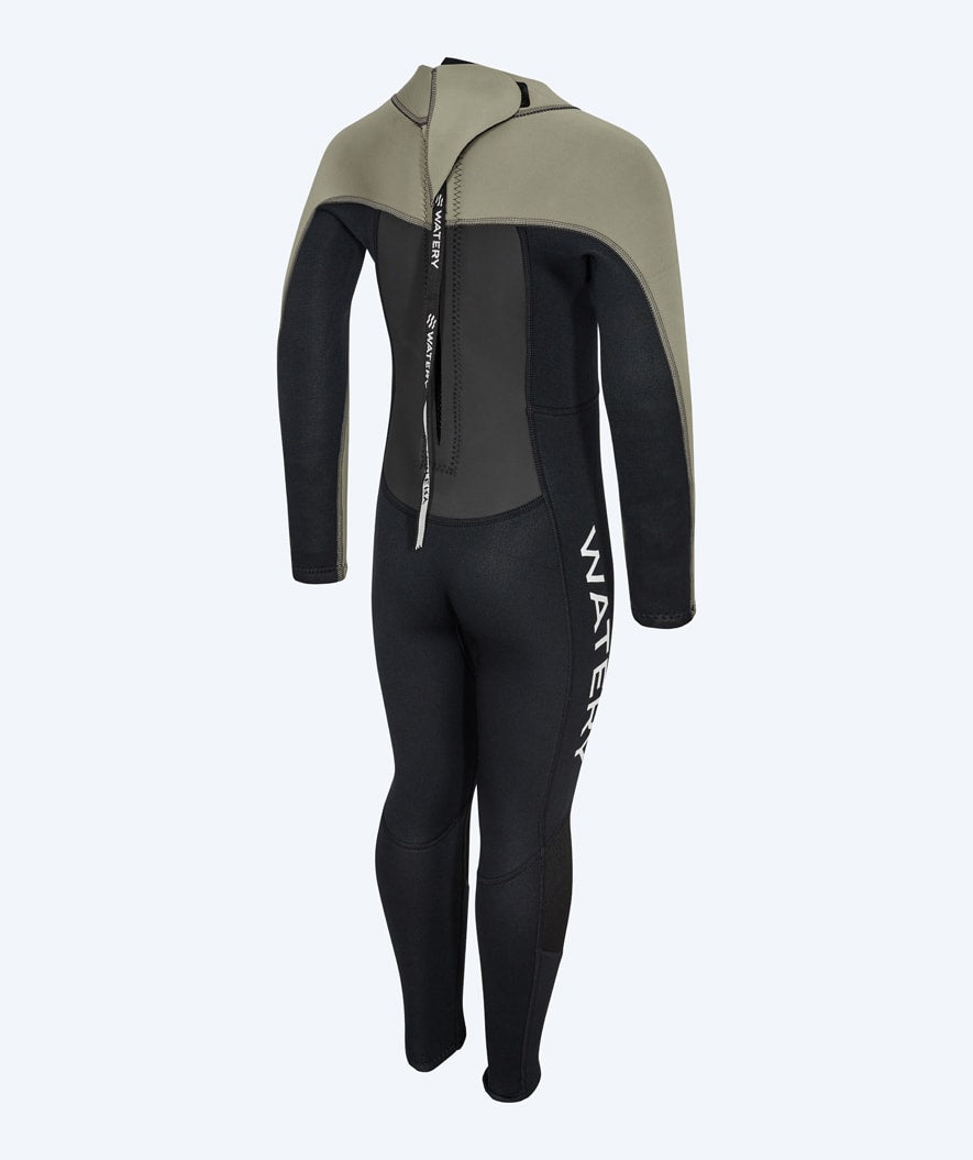 Watery våtdrakt til barn - Gecko (3mm) - Dust green