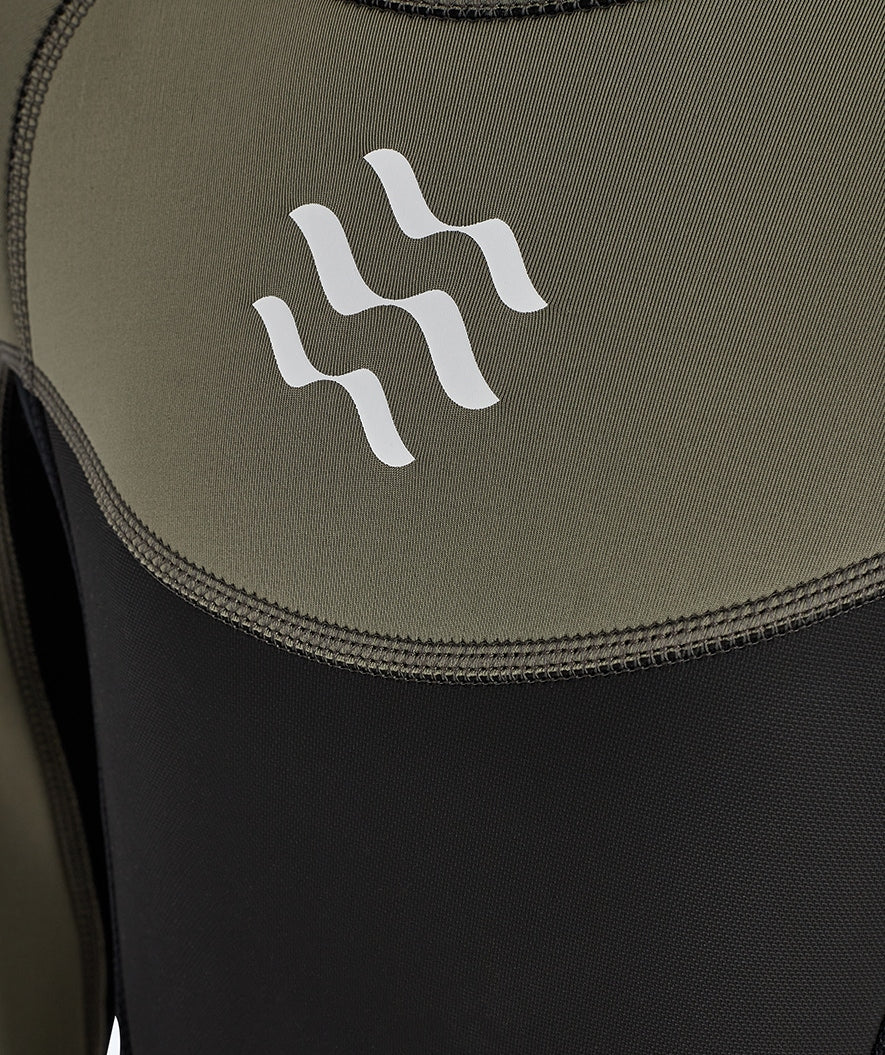 Watery våtdrakt til barn - Gecko (3mm) - Dust green