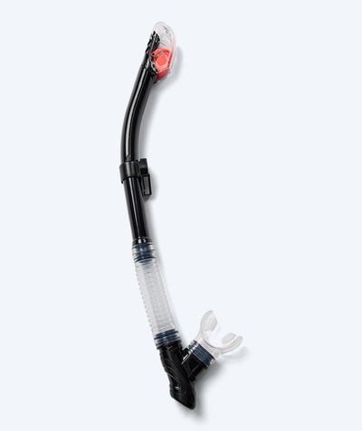 Watery full-dry snorkel til voksne - Hudson - Svart